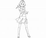 Sakura Haruno Coloring Pages Printable Random Teenager Template sketch template