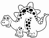 Coloring Printable Pages Dinosaur Cute Published April Previous sketch template