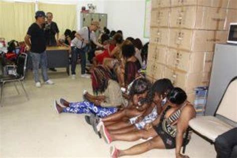Photos Police Round Up Over 60 African Prostitutes In