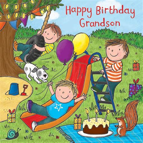happy birthday wishes  grandson quotes messages cake images
