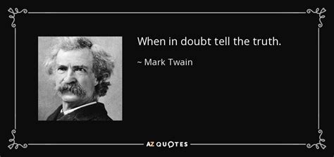 mark twain quote   doubt   truth