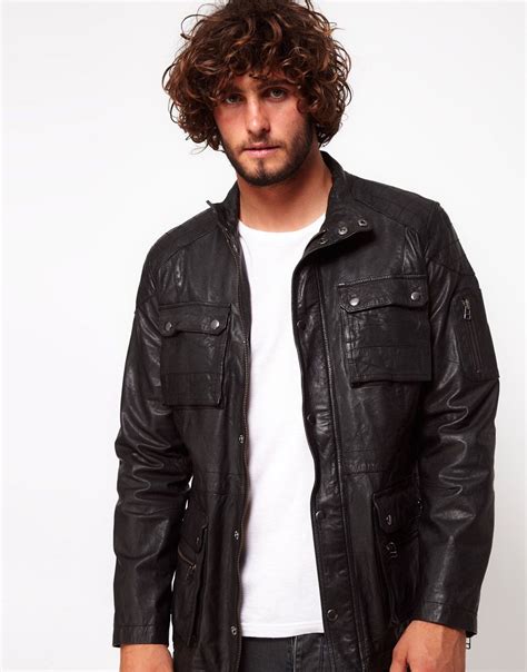 asos asos leather jacket   pocket styling  asos leather jacket brands leather jacket