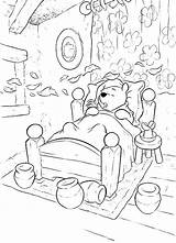 Pooh Winnie Dorme Disegno Stampare Scritte Puliti sketch template