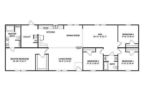 rectangle house plans  porch simple rectangular house plans