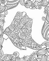 Cowgirl Booties sketch template