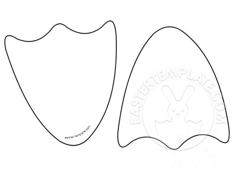 printable duck feet template easter template