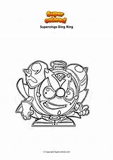 Superzings Ding Supercolored sketch template