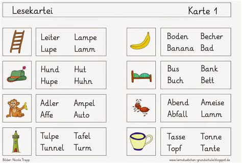 lernstuebchen deu  erstes lesen deutsch unterricht