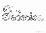 Federica Nomi Colorare Disegni Sandiego Disegnidacolorare sketch template