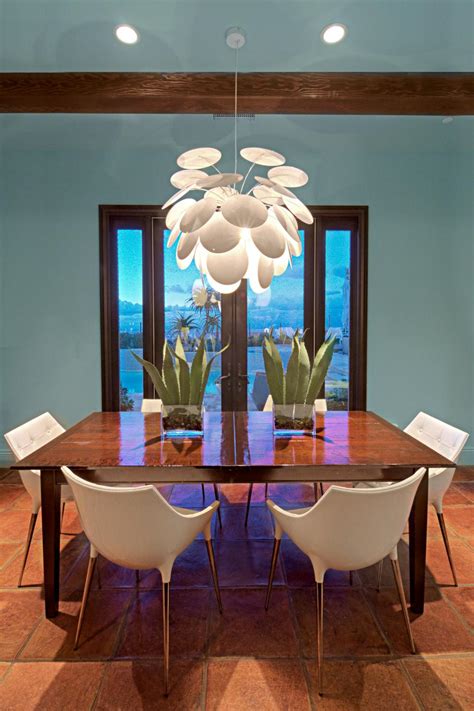 modern dining room  mediterranean flair hgtv