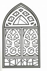 Coloring Pages Stained Glass Religious sketch template