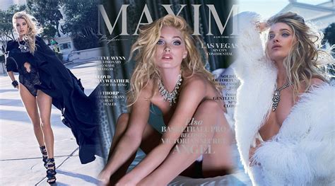 Elsa Hosk Appears On Maxim Magazine Cover February 2016