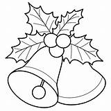 Bells Christmas Coloring Pages Print sketch template