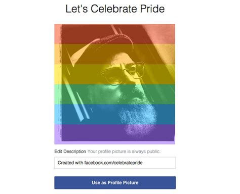 facebook s same sex celebration takes your profile pic to