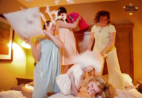 1950s Bachelorette Pajama Party Pillow Fight Pillow Party Pajama