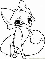 Animal Jam Coloring Fox Pages Cute Cartoon Color Drawing Printable Getcolorings Popular Print Getdrawings Pdf Coloringpages101 sketch template