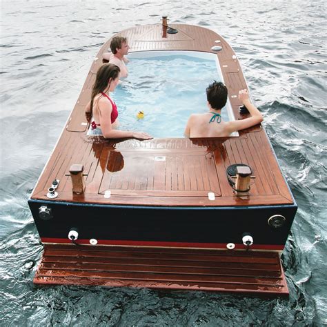 42 000 Hot Tub Boat Floating Jacuzzi With Stereo System