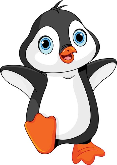 cartoon baby penguin stock image vectorgrove royalty  vector images