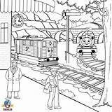 Thomas Train Coloring Engine Toby Drawing Tank Friends Percy Colouring Kids Tram Steam Railway Sheets Printable Countryside Toys Games Online sketch template