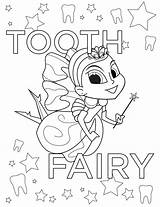 Dental Health Coloring Pages Month Children Tooth Fairy National Smile Activities Printable sketch template