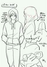 Drawing Anime Hoodie Reference Chibi Male Skills Manga Hand Tutorial sketch template