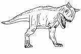 Carnotaurus sketch template