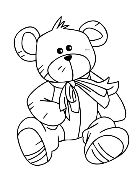 printable teddy bear coloring pages technosamrat