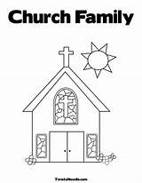 Church Coloring Pages Activity Drawing Family Simple Truth Belt Printable Color Elevator Template Alphabet Advent Fear Getdrawings Getcolorings sketch template