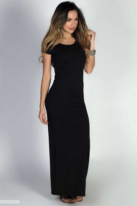 Casual Long Black Summer Dress