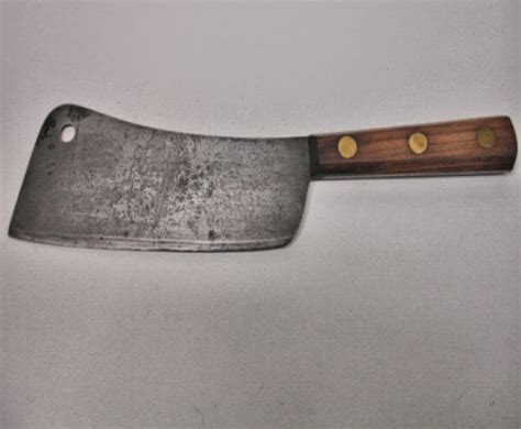vintage 1950s meat cleaver by universal l f c cleaver