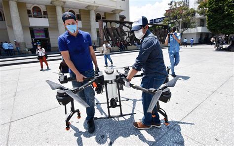 drones mexico se suma  la lucha contra el covid  sanitizacion coronavirus ssa imss oaxaca
