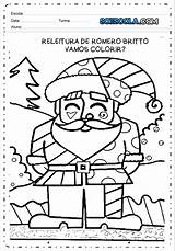 Desenhos Colorir Romero Britto Coloriage Brito Papai Natalinos Creche sketch template
