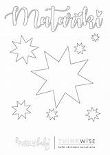 Matariki Colouring sketch template