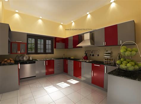 evens construction pvt  modern kerala kitchen