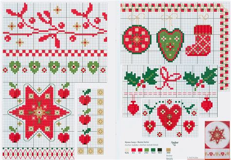 christmas motifs  cross stitch pattern  wwwcoatscraftspl xmas