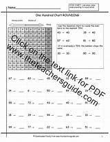 Rounding Worksheet Numbers Whole Worksheets Chart Hundred Nearest Ten Round Teacher sketch template