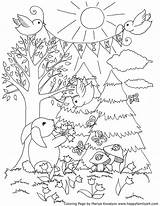 Printemps Coloriage Sheets Fun Happyfamilyart Simplicity Mandala Fleurs sketch template