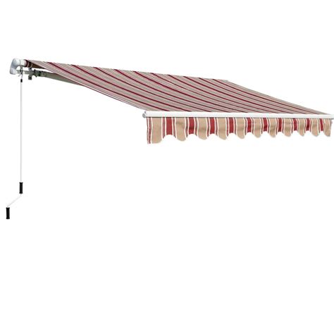 everite manual retractable awning  feet   feet  home depot canada