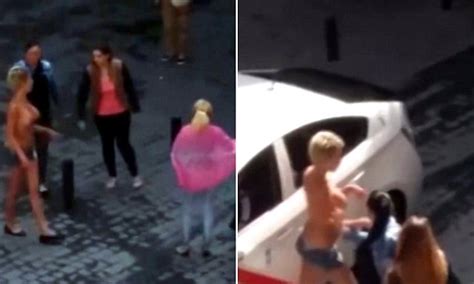 Topless Prostitutes In Madrid Brawl Over Prime Spots For