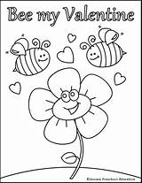 Coloring Valentine Valentines Pages Kids Preschool Bee Color Printable Getcolorings Print Spongebob Colouring sketch template