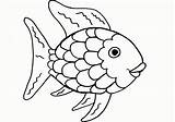 Fish Rainbow Coloring Pages Template Azcoloring sketch template