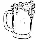 Beer Coloring Drawing Glass Pages Bottle Soda Colouring Drinking Mug Color Print Getcolorings Clip Clipart Clipartmag Printable sketch template