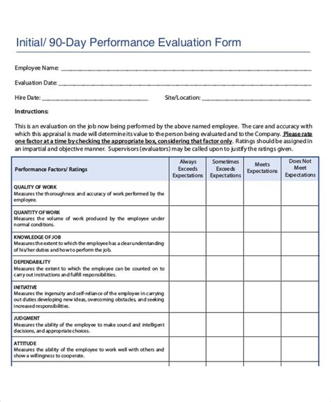day employee performance review template