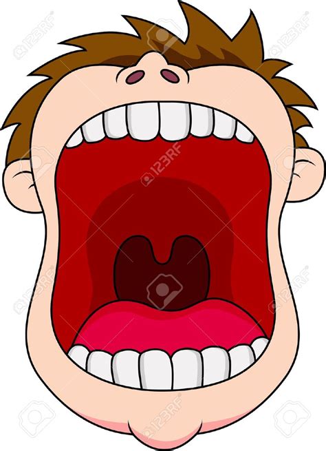 Open Mouth With Teeth Clipart Clipground