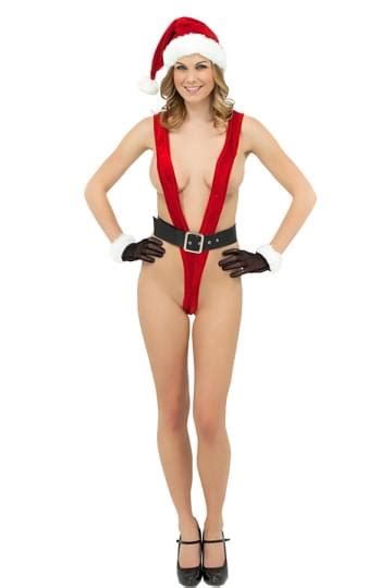sexy miss santa claus belt teddy christmas lingerie red