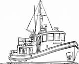 Tug Victory Tugboat Creazilla sketch template