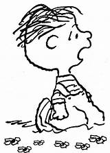 Peanuts Linus sketch template