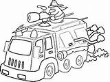 Coloring Pages Fire Truck Emergency Vehicle Kids Print Getdrawings sketch template