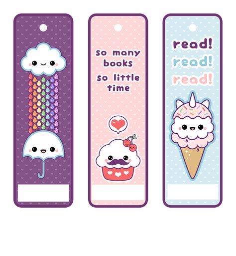 cute printable bookmarks free printable templates