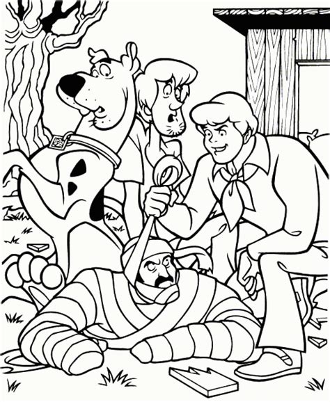 collection  scooby doo coloring page set coloring pages